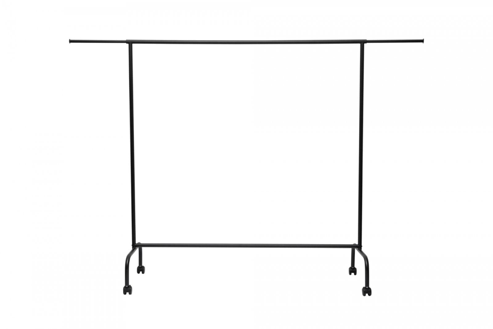 MAULlimbo Garderobenständer – Metall – Schwarz – 1'510 mm – 4 Doppel-Lenkrollen