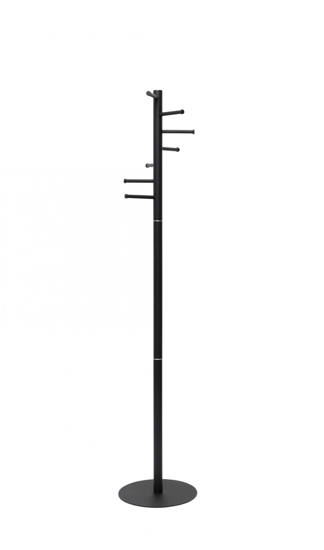 MAULcaurus Garderobenständer 7 Haken – Metall – Schwarz – 1'770 mm
