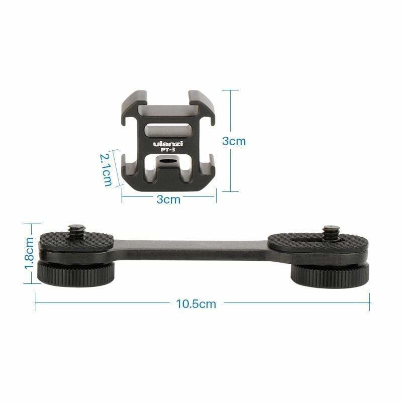 Ulanzi PT-3 Schuhhalterung – Metall, 1/4-20" – für Gimbal – Schwarz