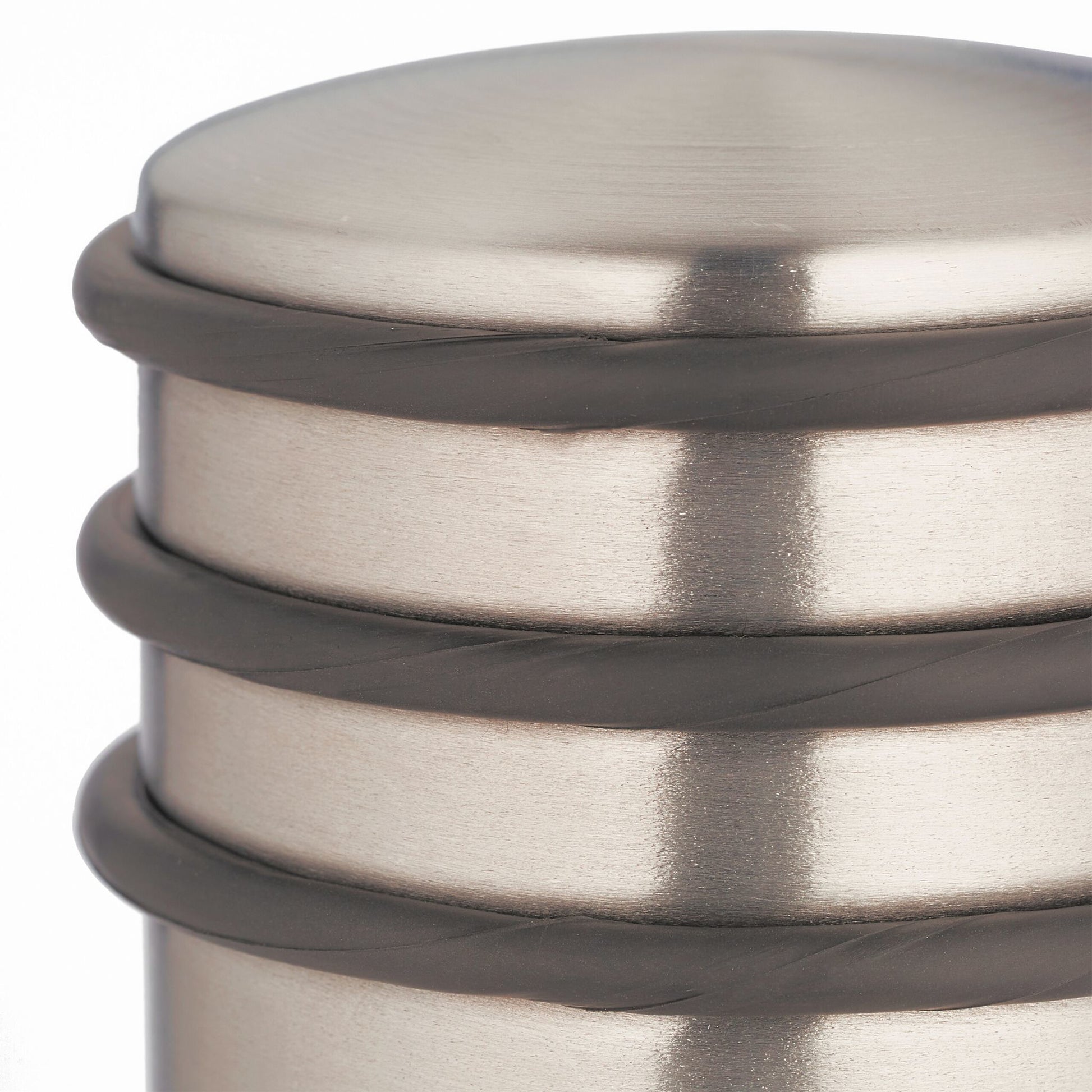 Relaxdays Türstopper – Gummi/Edelstahl – Bronze – Ø 70 × H 75 mm