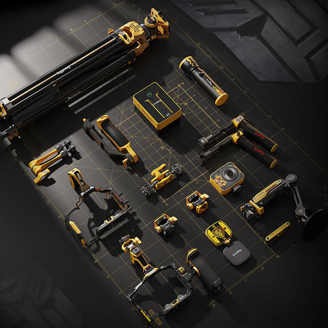 SmallRig HawkLock Cage Kit – für Sony Alpha 7RV, Alpha 7 IV, Alpha 7S III und andere – Schwarz/Orange