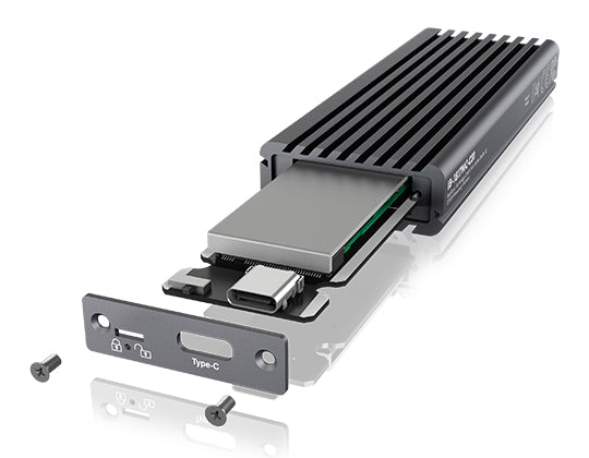 ICY BOX IB-1817MC-C31 – 1-Schacht M.2 SSD-Gehäuse – USB 3.2 Gen 2 (10 Gbit/s), PCIe 3.0/NVMe, SATA III