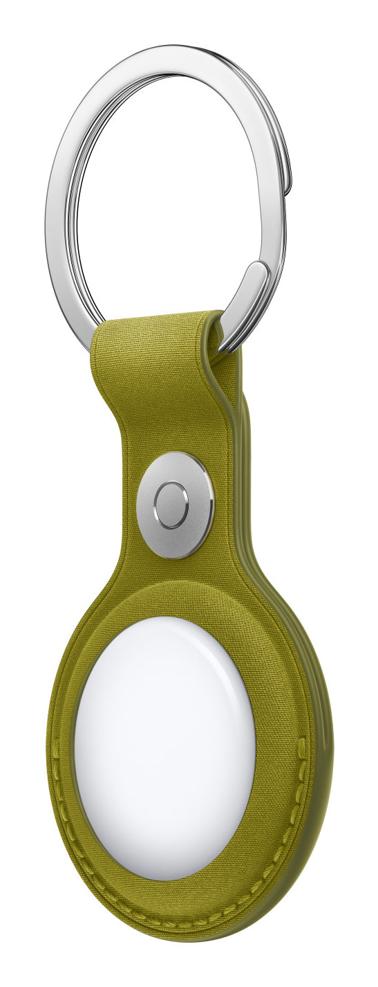 Apple AirTag-Schlüsselanhänger FineWoven für AirTag – Edelstahl, Gelb