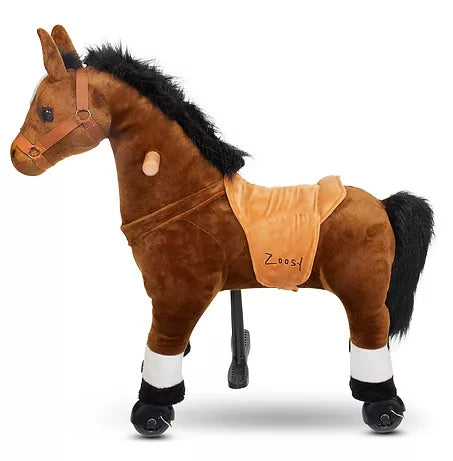 Zoosy Raidony S Aufsitztier – Pferd – 80 × 73 × 25 cm – Belastbarkeit 55 kg – ab 3 Jahren