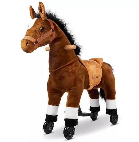 Zoosy Raidony S Aufsitztier – Pferd – 80 × 73 × 25 cm – Belastbarkeit 55 kg – ab 3 Jahren