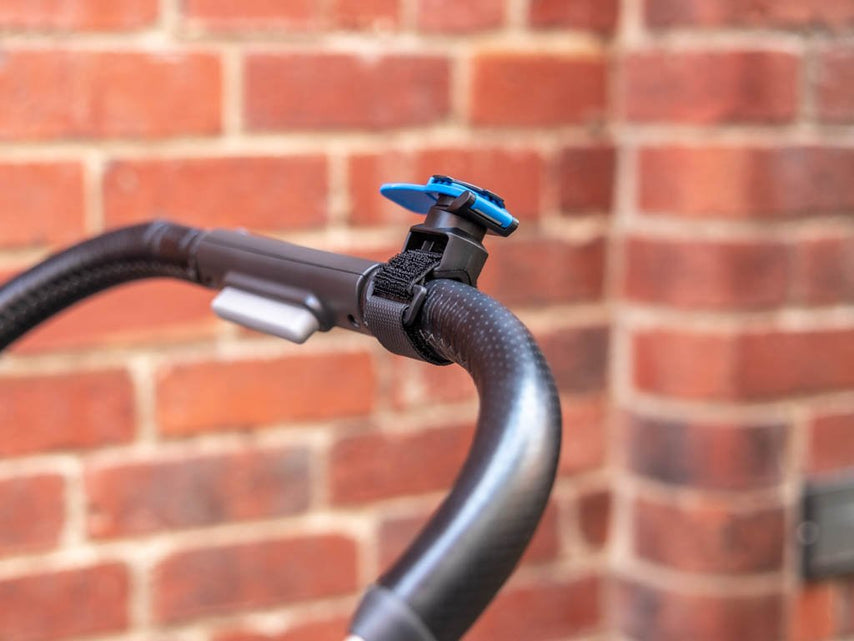 Quad Lock QLM-STP – Fahrrad-/Motorrad-Halterung – Lenker – für Quad Lock Hüllen – Schwarz/Blau