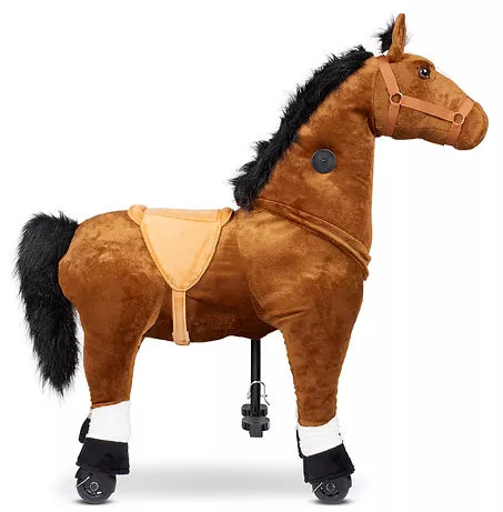 Zoosy Aufsitztier Pferd – 4 Räder, max. 75 kg – 90 × 91 × 27 cm – ab 4 Jahren