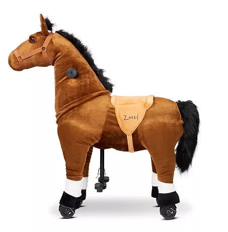 Zoosy Aufsitztier Pferd – 4 Räder, max. 75 kg – 90 × 91 × 27 cm – ab 4 Jahren