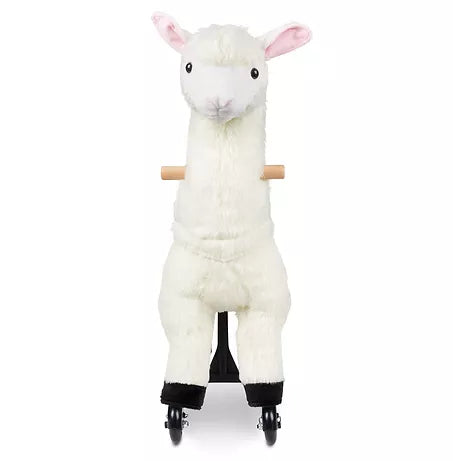Zoosy Raidony Aufsitztier Lama – bis 55 kg – 80,0 × 80,0 × 25,0 cm – ab 3 J. – weiss
