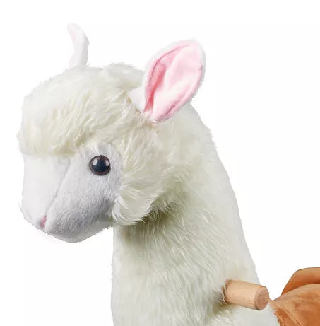 Zoosy Raidony Aufsitztier Lama – bis 55 kg – 80,0 × 80,0 × 25,0 cm – ab 3 J. – weiss