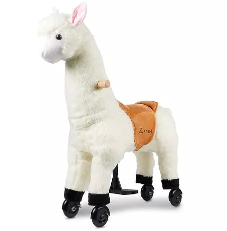 Zoosy Raidony Aufsitztier Lama – bis 55 kg – 80,0 × 80,0 × 25,0 cm – ab 3 J. – weiss