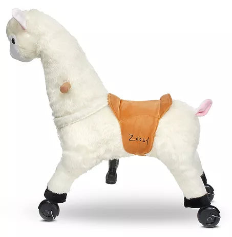Zoosy Raidony Aufsitztier Lama – bis 55 kg – 80,0 × 80,0 × 25,0 cm – ab 3 J. – weiss