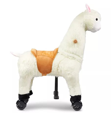 Zoosy Raidony Aufsitztier Lama – bis 55 kg – 80,0 × 80,0 × 25,0 cm – ab 3 J. – weiss