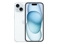 Apple iPhone 15 – blau, 6,1", 2556 × 1179, iOS 17, 128 GB, Dual-SIM, 5G, IP68, NFC