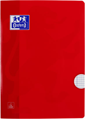 Oxford Schulheft – A4 – kariert 5 mm – 36 Seiten – 90 g/m² – gebunden, mehrfarbig
