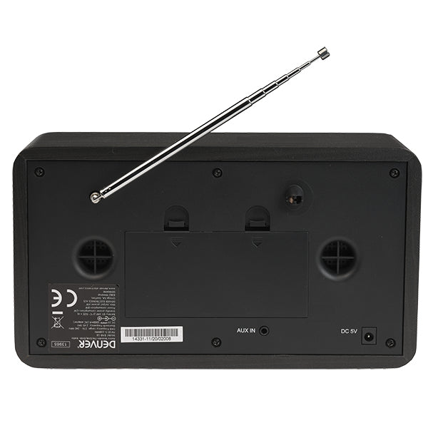 Denver DAB-18 – DAB+/UKW-Tischradio, Bluetooth – Dunkelgrau