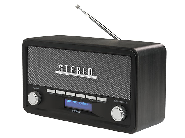 Denver DAB-18 – DAB+/UKW-Tischradio, Bluetooth – Dunkelgrau