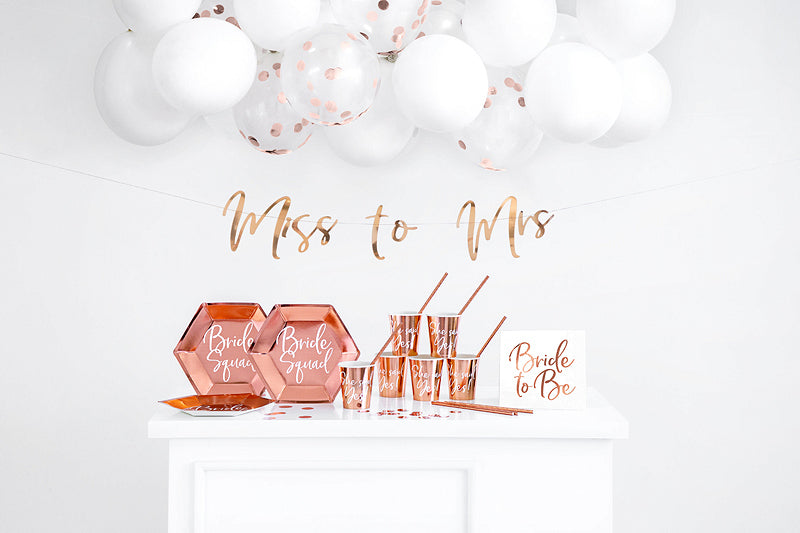 PartyDeco Konfettikanone Kreis – Roségold – Ø 2,5 cm – Folie – 15 g – 1 Stk