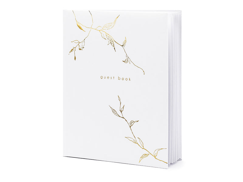 PartyDeco Gästebuch – 22 Seiten – 200 × 245 mm, weiss