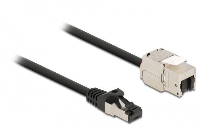 DeLOCK Patchkabel – Cat6A S/FTP, 5 m, Schwarz, RJ-45