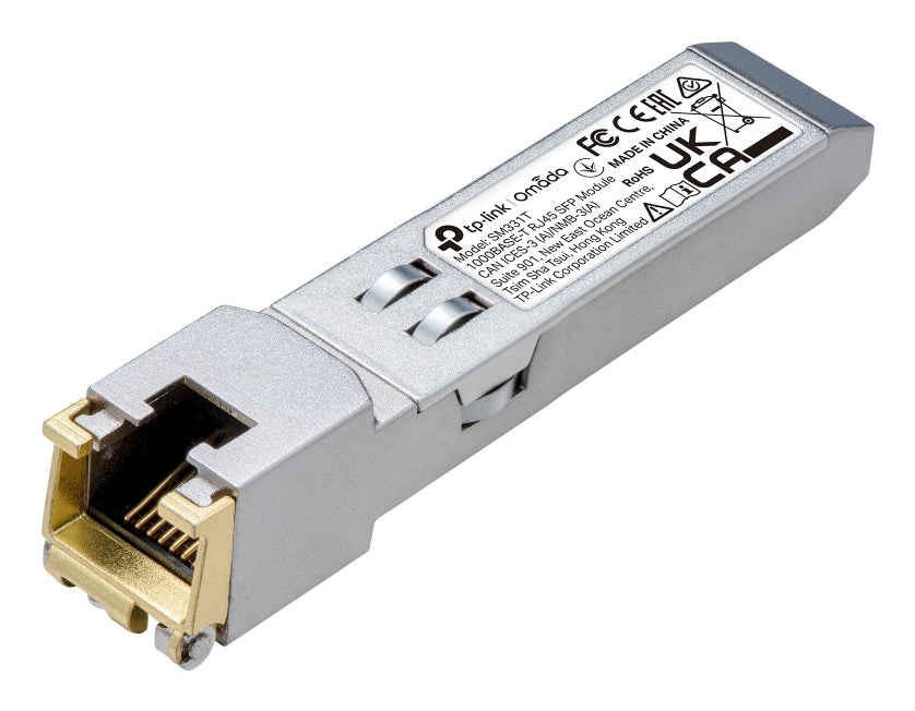TP-Link Omada SM331T SFP-Transceiver – 1,25 Gbit/s, Multimode 50/125 µm, 850 nm, 300 m – Silber