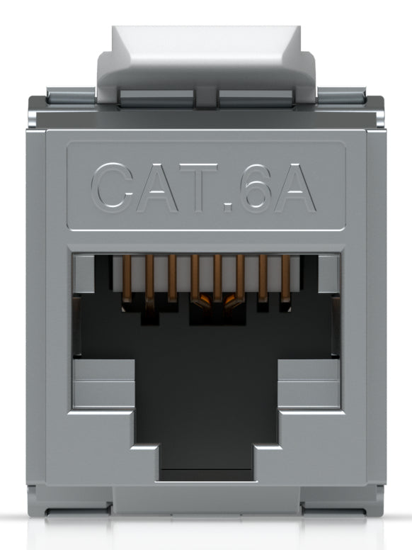 Ubiquiti Keystone-Buchse – 14,5 × 37,8 mm, Zink, Metallisch, werkzeuglos, 12er-Pack, für Cat6a