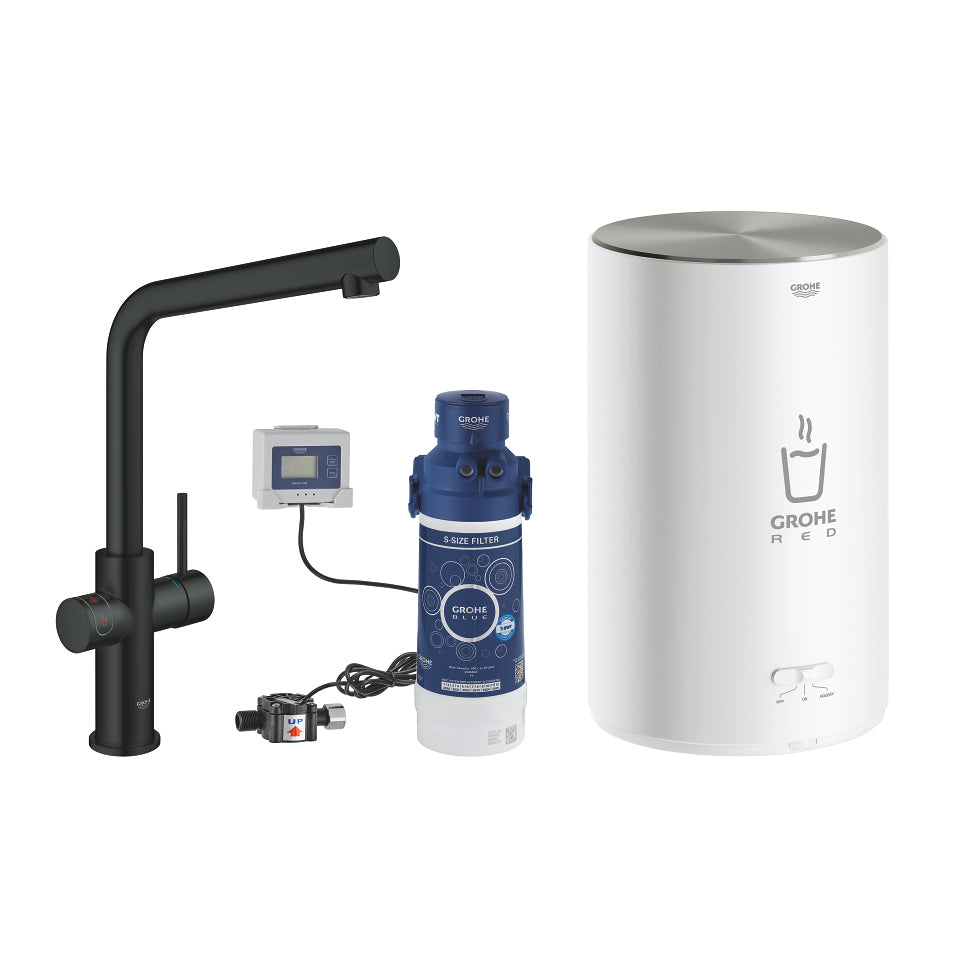 GROHE Boiler Red II L – Messing, 2100 W, Schwarz