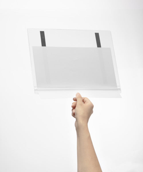 Durable Magnetleiste – 210 × 297 mm, transparent, wiederverwendbar, für A4