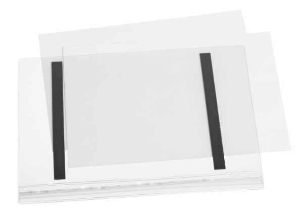 Durable Magnetleiste – 210 × 297 mm, transparent, wiederverwendbar, für A4
