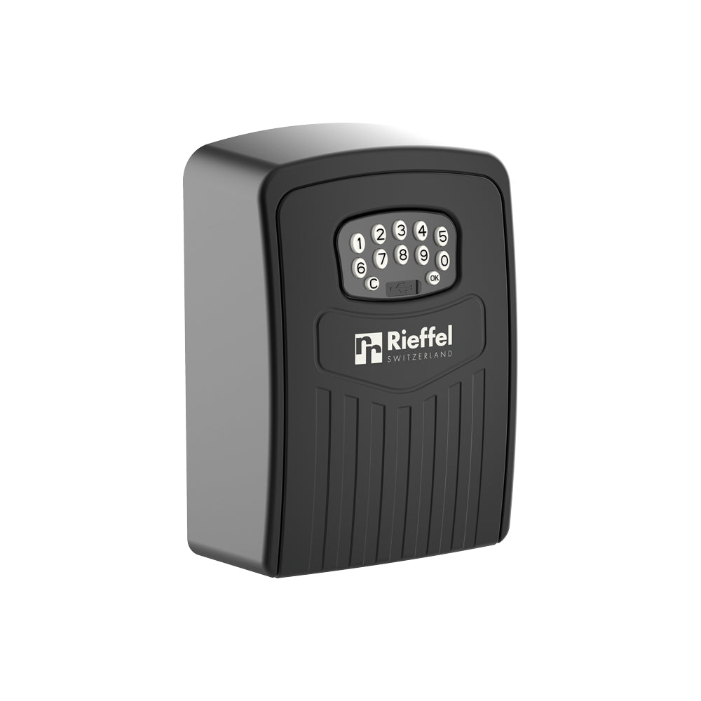 Rieffel Schlüsseldepot KSB-25 E B, 2 Haken, Elektronikschloss (Bluetooth/App) – Wandmontage