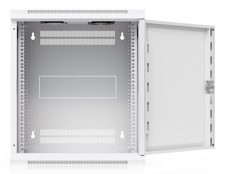 Ubiquiti UACC-Rack-12U-Wand-450-P – 19" Wandverteiler 12U, abschliessbar, 550 × 450 × 635 mm, weiss, Stahl