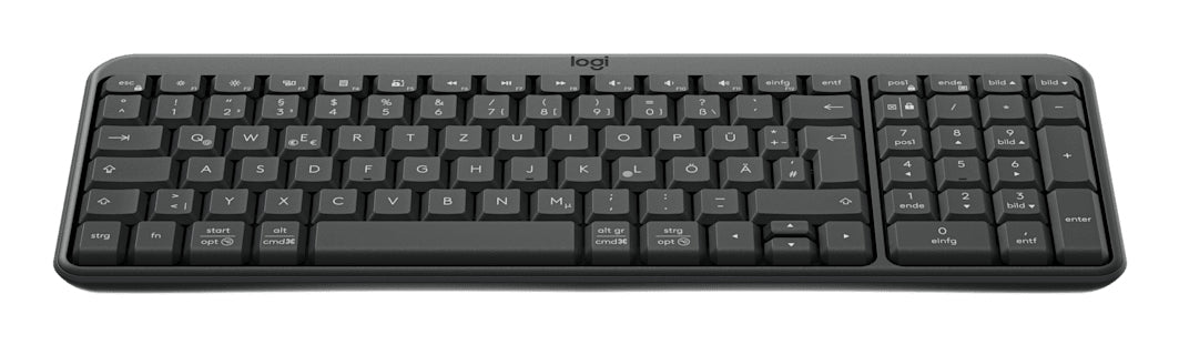 Logitech K250 – Tastatur – Bluetooth & 2,4 GHz – QWERTZ (DE) – Graphit