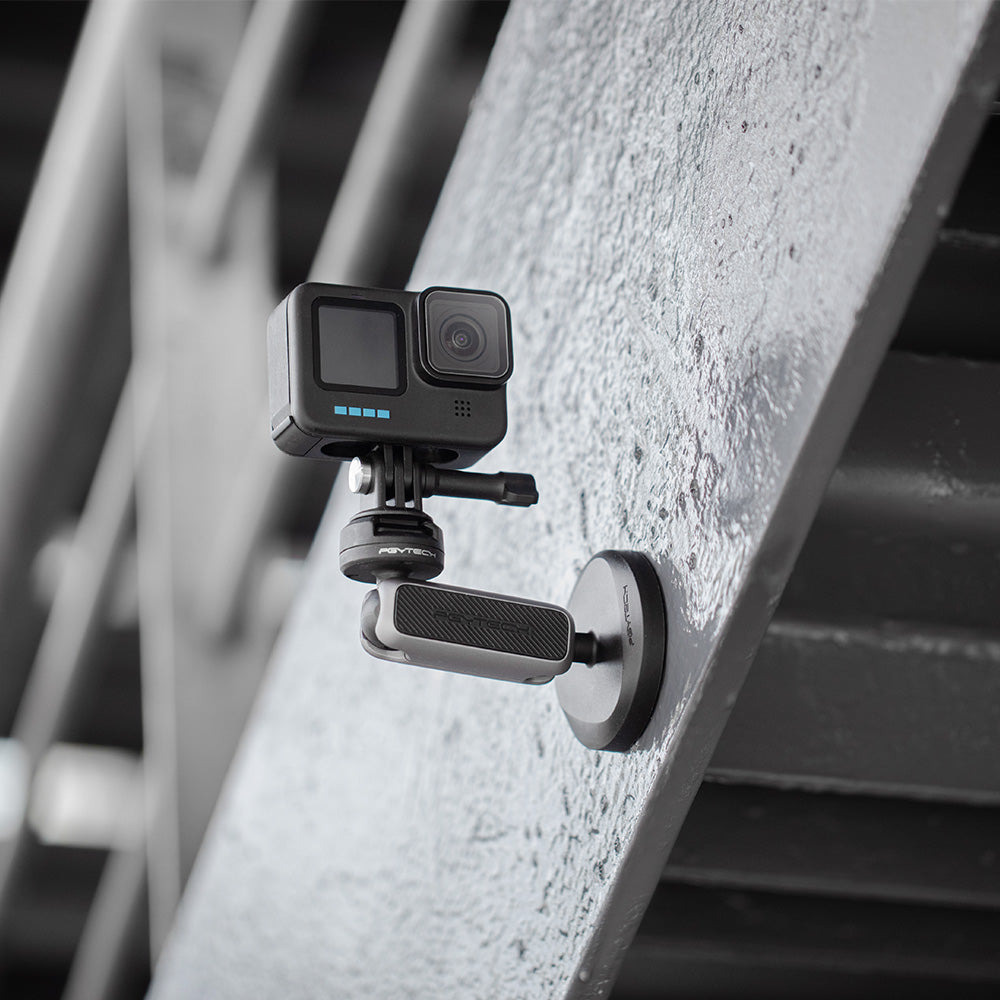 PGYTECH CapLock P-GM-220 Halterung – 360° Drehbar, 169 g, Aluminium – für Actioncams – Silber