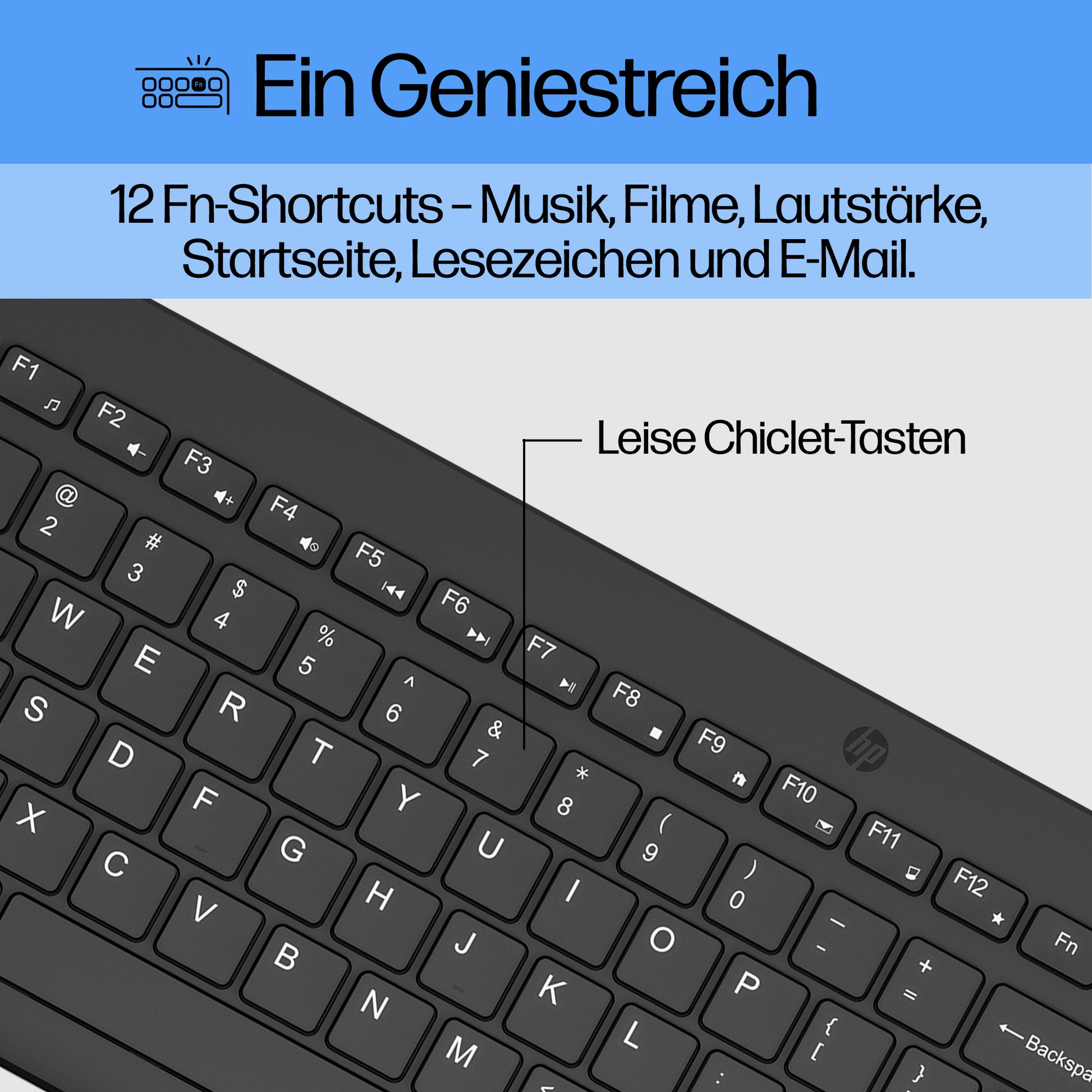 HP 330 – Tastatur-Maus-Set – 2,4 GHz – Schwarz