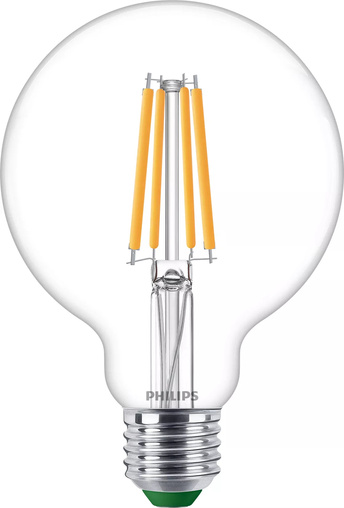 Philips by Signify Philips LED-Leuchtmittel E27 Globus (G95) – 840 lm, 4 W, Warmweiss 2700 K – Transparent, Glas – 1 Stk.