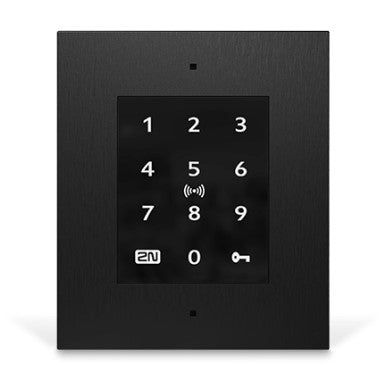 2N Zutrittsleser Access Unit 2.0 Touch – 108×45×131 mm, schwarz