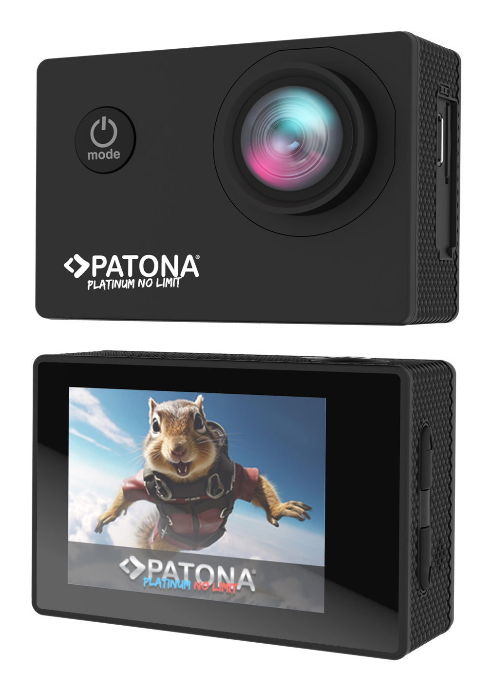 PATONA Platinum Life SL3 – Action-Cam, 720p 60 fps, wasserdicht bis 30 m, schwarz