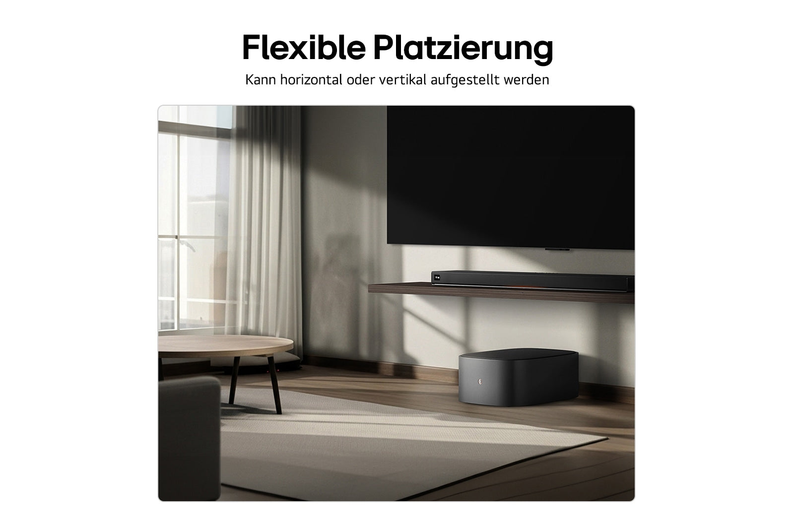 LG W7.AEUTLLK – Subwoofer – kabellos, 220 W, Schwarz