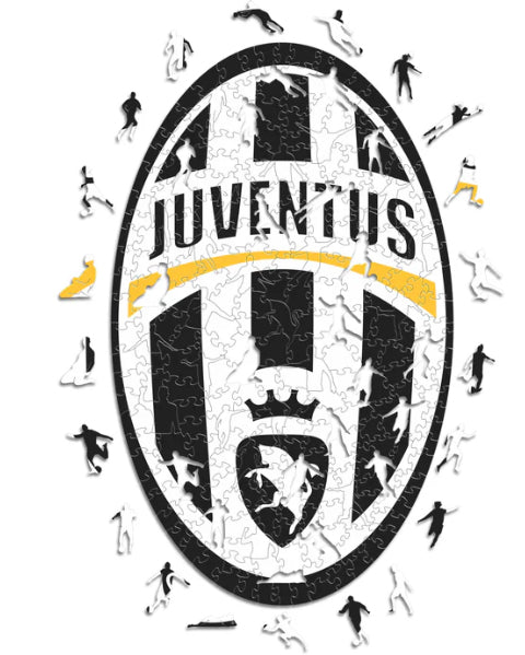Iconic Puzzles Juventus FC - Retro Logo – Holz-Puzzle, 1 Spieler, ab 10 Jahren, mehrsprachig