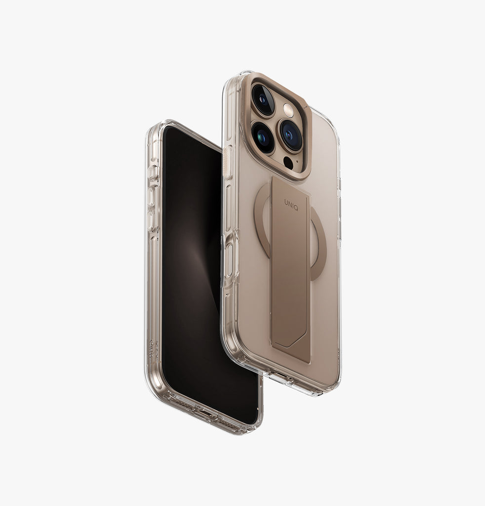 Uniq Backcover Heldo Max – für Apple iPhone 16 Pro – Taupe – TPU/PC