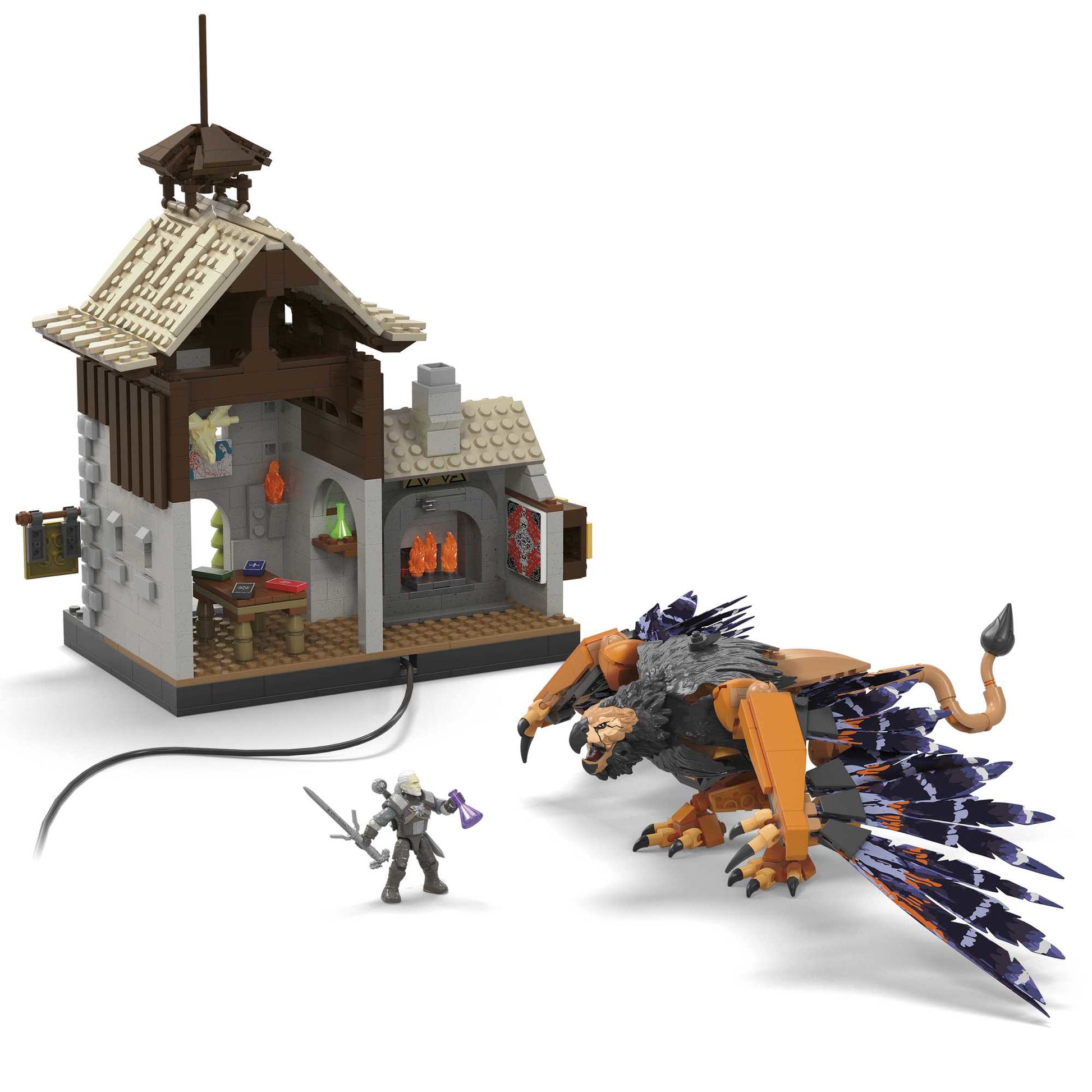 MEGA Geralts Greifjagd Bausatz – The Witcher – 1170-teilig – ab 12 J. – Kunststoff, mehrfarbig, CE