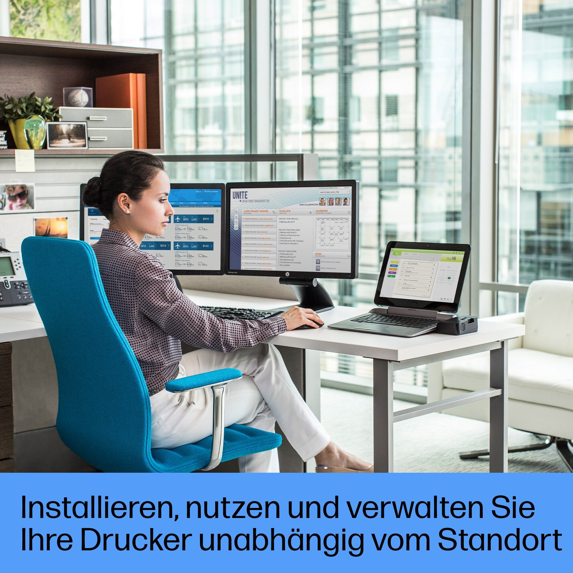 HP LaserJet Pro MFP 4102fdn – SW-Laser-Multifunktionsdrucker, A4, 4-in-1, Duplex, ADF, LAN