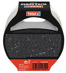 TESA Gewebeband/Gaffa – 48 mm × 10 m, transparent, PP, wasserfest, reissfest, 1 Stück