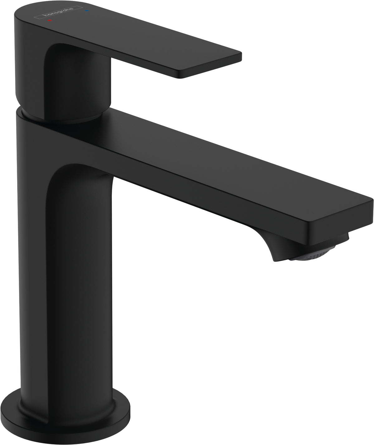 Hansgrohe Badebatterie Rebris E 110 – Einhebelmischer, Kunststoff/Messing/Metall, Schwarz matt