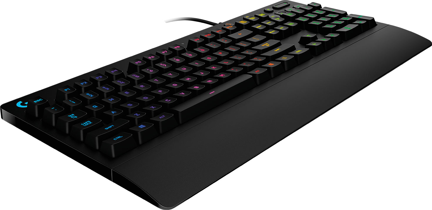 Logitech G G213 Prodigy – Gaming-Tastatur – mechanisch, kabelgebunden – USB – RGB – mit Handgelenkauflage