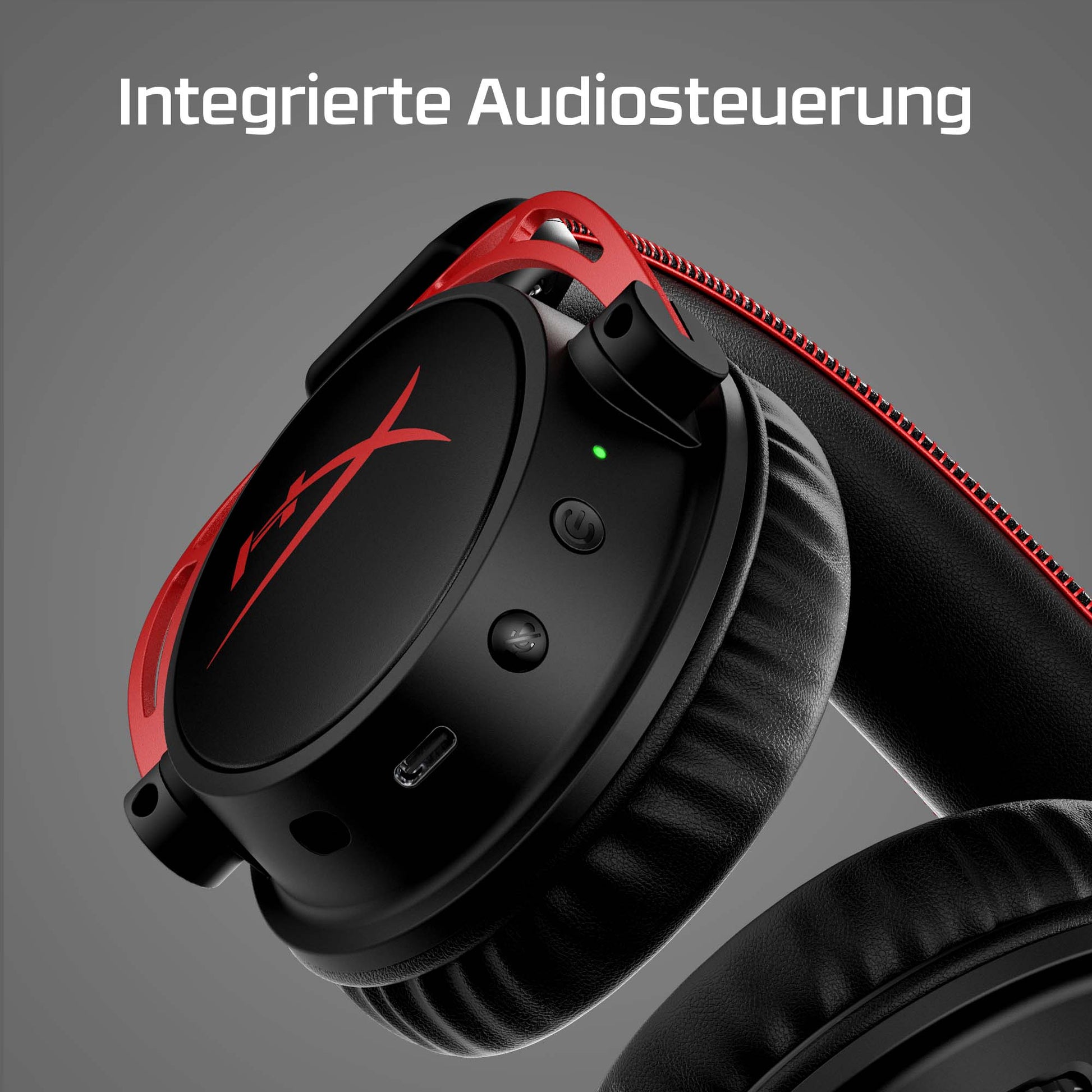 HyperX Cloud Alpha W Gaming-Headset – Over-Ear, Stereo, Kabel + BT, 3,5 mm Klinke, Schwarz/Rot