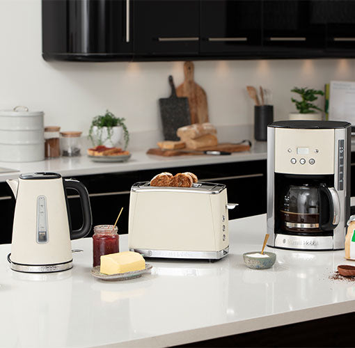 Russell Hobbs Wasserkocher – 1,7 l, Edelstahl, Steingrau, 26960-70