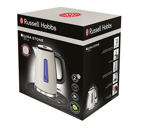 Russell Hobbs Wasserkocher – 1,7 l, Edelstahl, Steingrau, 26960-70