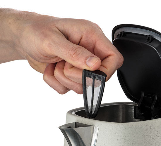 Russell Hobbs Wasserkocher – 1,7 l, Edelstahl, Steingrau, 26960-70