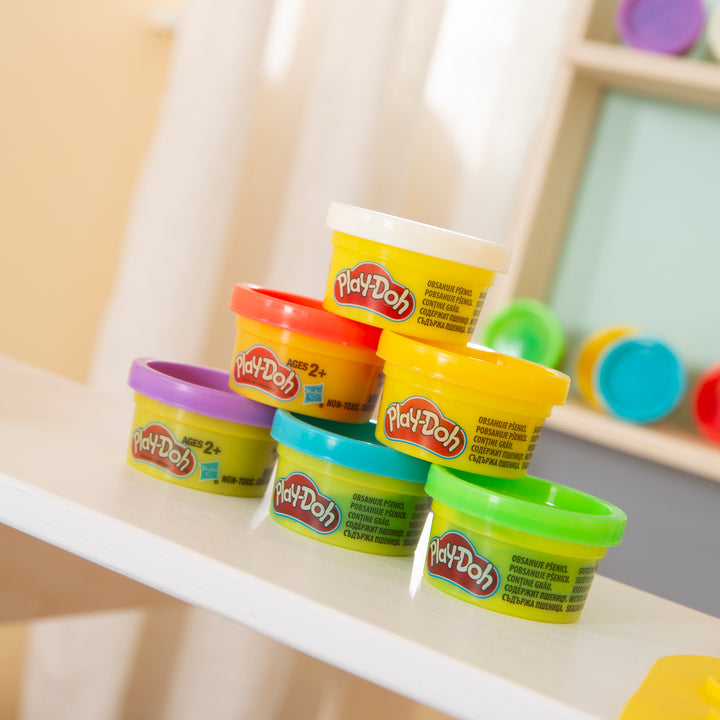 roba Play-Doh Knete-/Modelliermasse-Set – 10-teilig – Ab 3 Jahren – Mit Nudelholz, FSC-zertifiziert